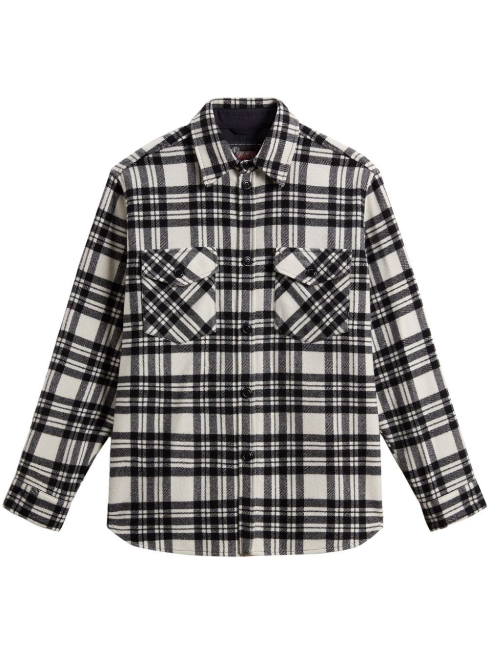 Woolrich plaid cashmere shirt - White