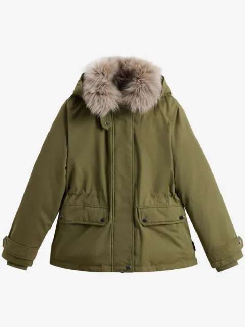 Woolrich detachable-hood down jacket