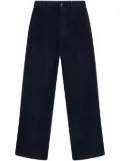 Woolrich corduroy straight-leg pants - Blue