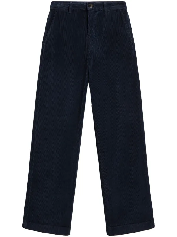 Woolrich Corduroy straight-leg Pants Blue FARFETCH IN