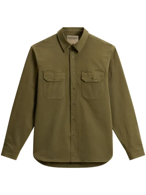 Woolrich camisa con diseño teñido