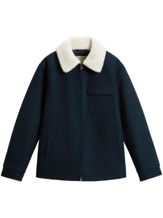 Woolrich Melton Jacket | Blue | FARFETCH