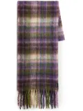 Woolrich check-pattern scarf - Purple