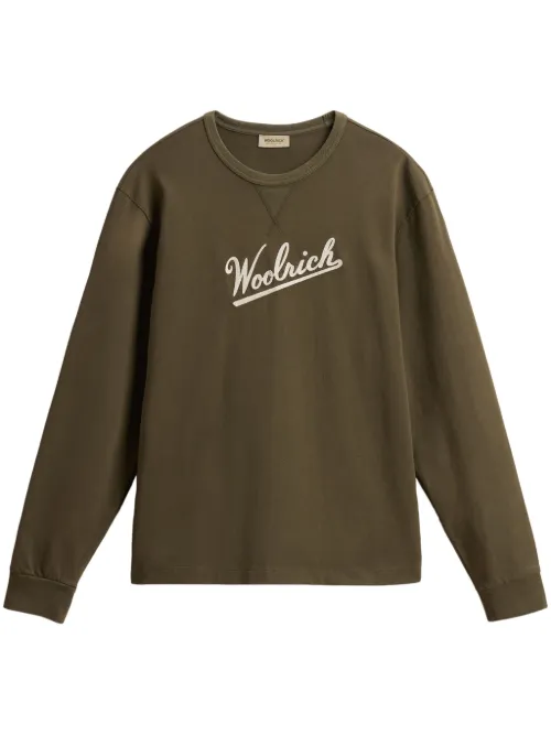 T-shirt en coton à logo brodé - Woolrich - Modalova