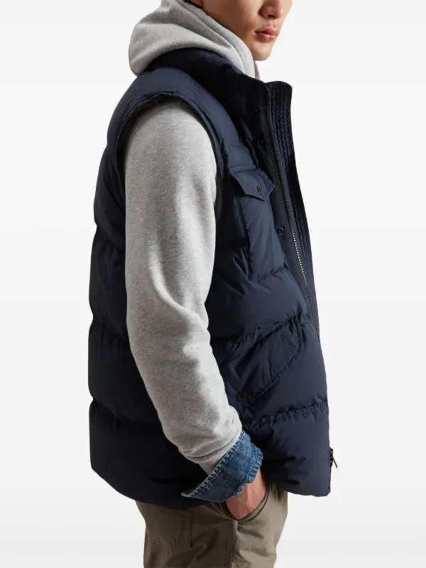 Woolrich ネイビー ダウンベスト Woolrich ネイビー ダウンベスト ウールリッチ(WOOLRICH)ウール