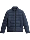 Woolrich logo-print padded jacket - Blue