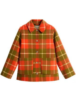 高級感 Woolrich チェック ジャケット | オレンジ | FARFETCH JP ジャケット・アウター