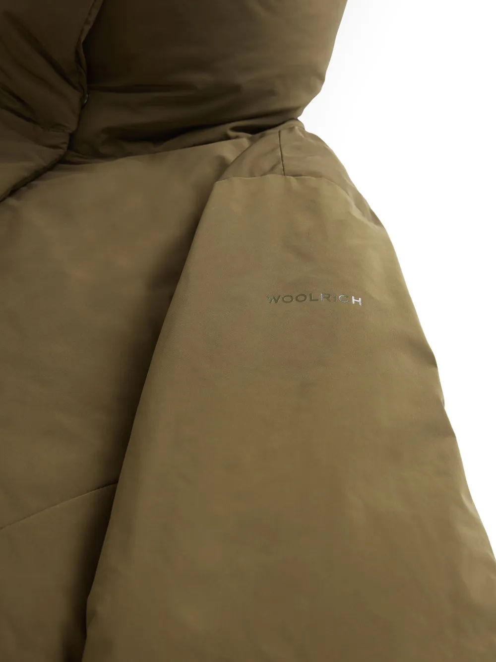 Shop Woolrich Luxury Cocoon Jacket In Green