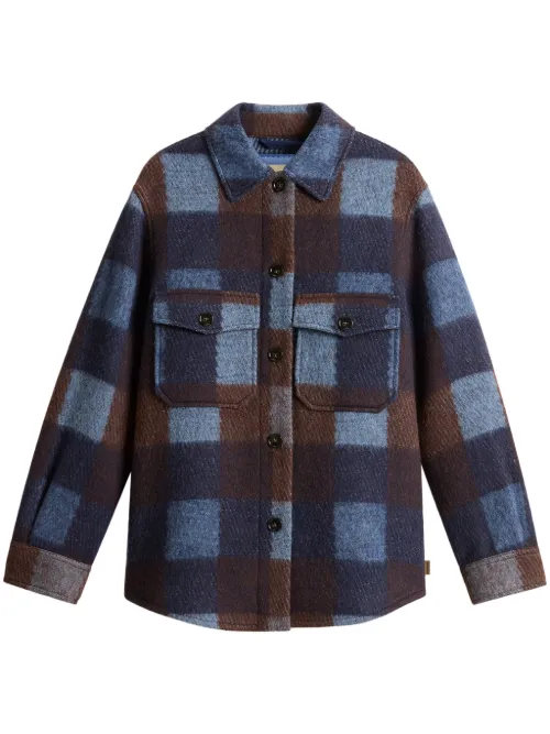 Chemise en laine à carreaux - Woolrich - Modalova