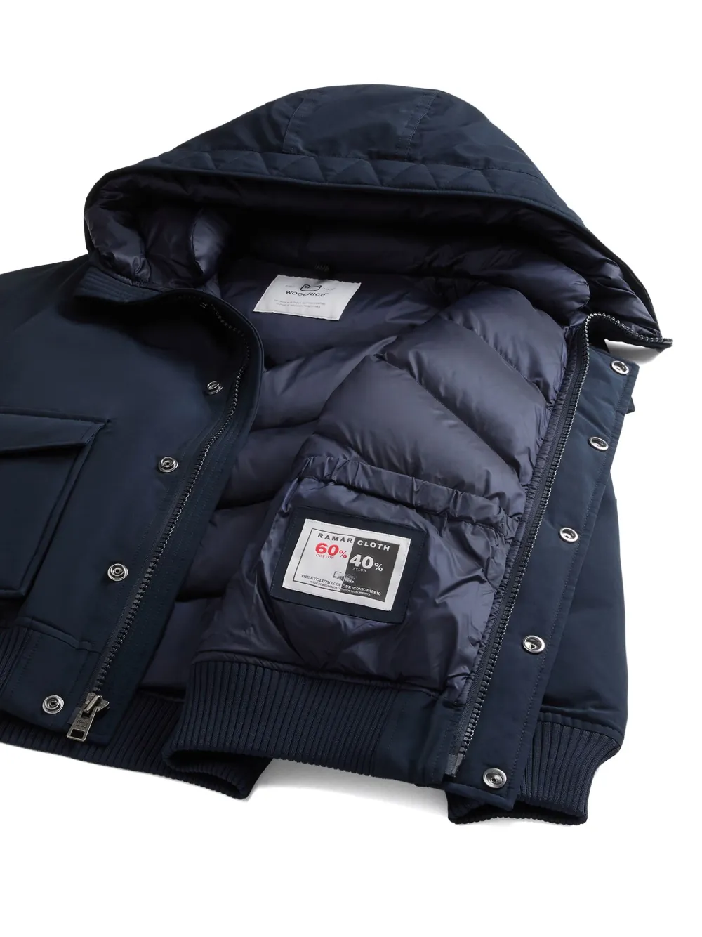 Woolrich Jack met capuchon Blauw