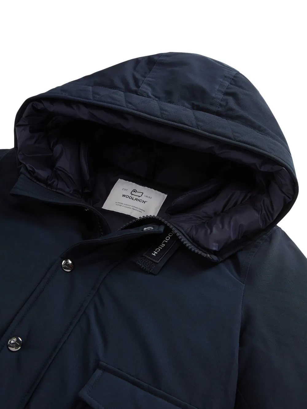 Woolrich Jack met capuchon Blauw