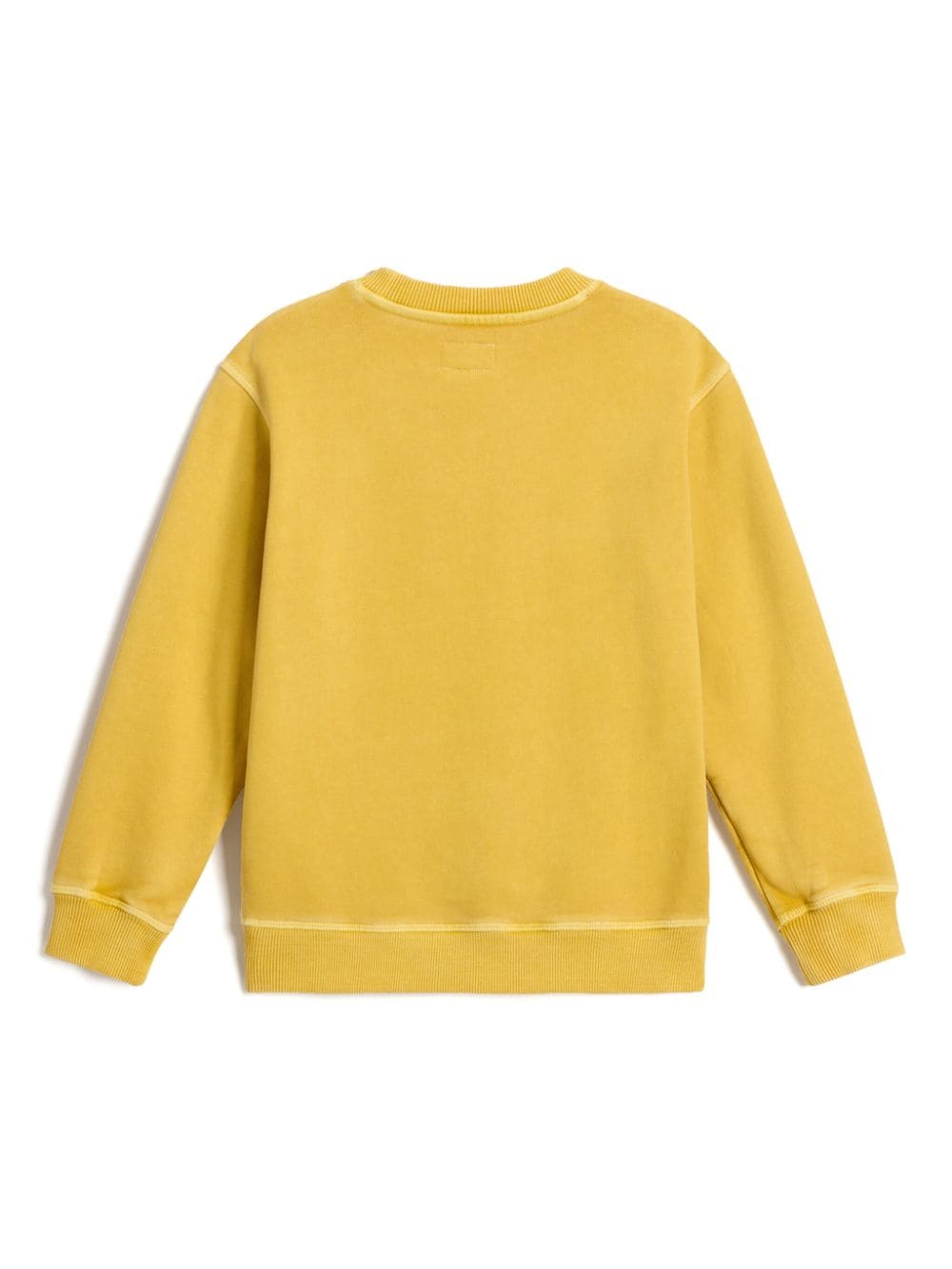 Shop Woolrich Logo-print Cotton Sweatshirt In Yellow