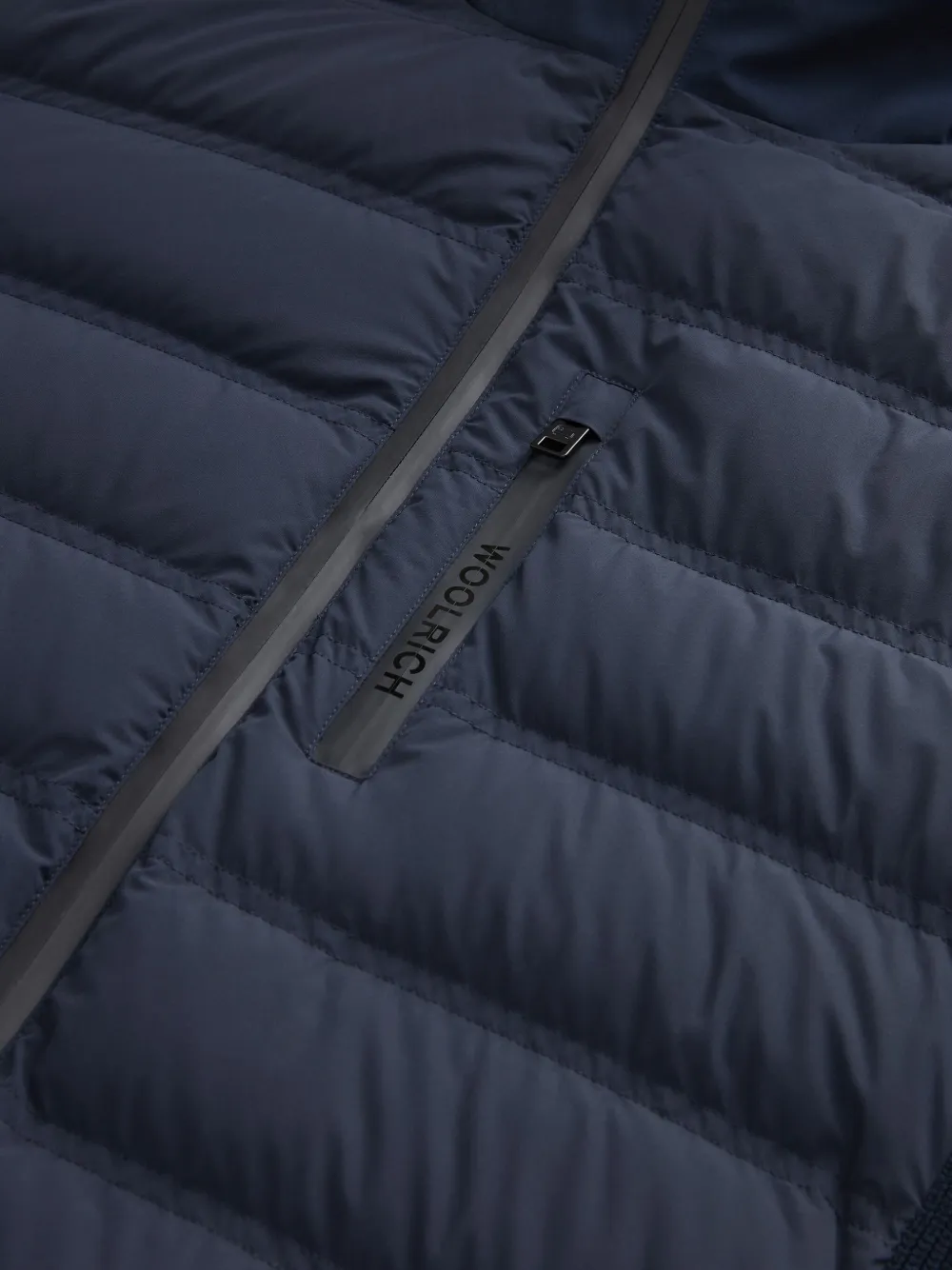 Woolrich Bering gewatteerd jack Blauw