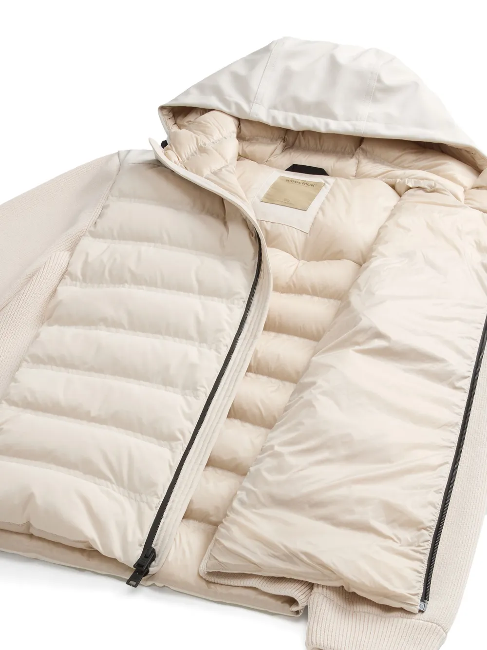 Woolrich Bering Hybrid jack - Wit