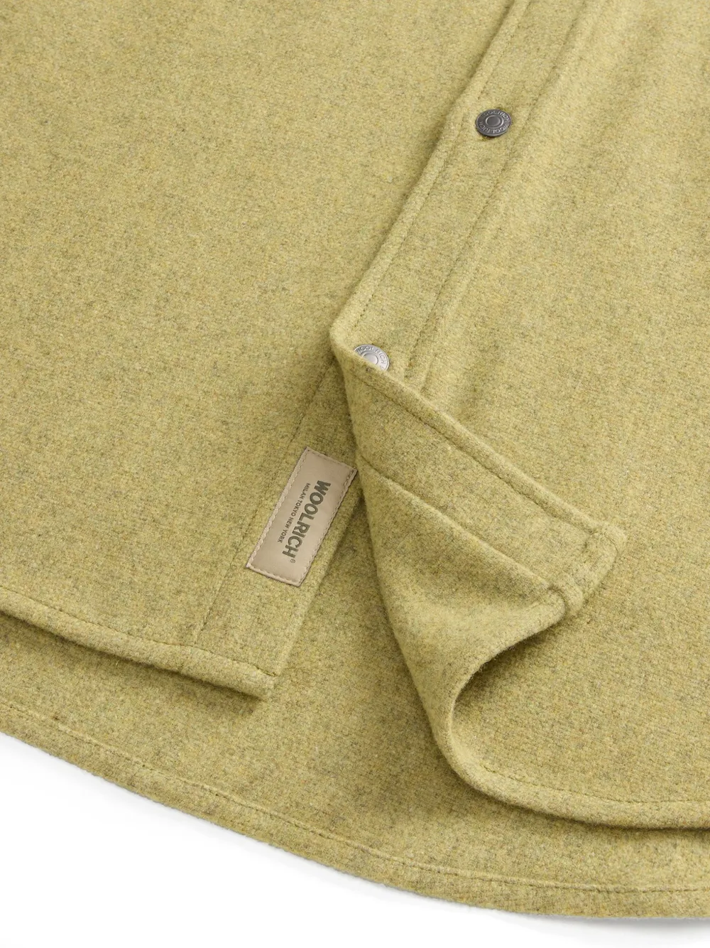 Woolrich Alaskan Melton shirtjack Groen