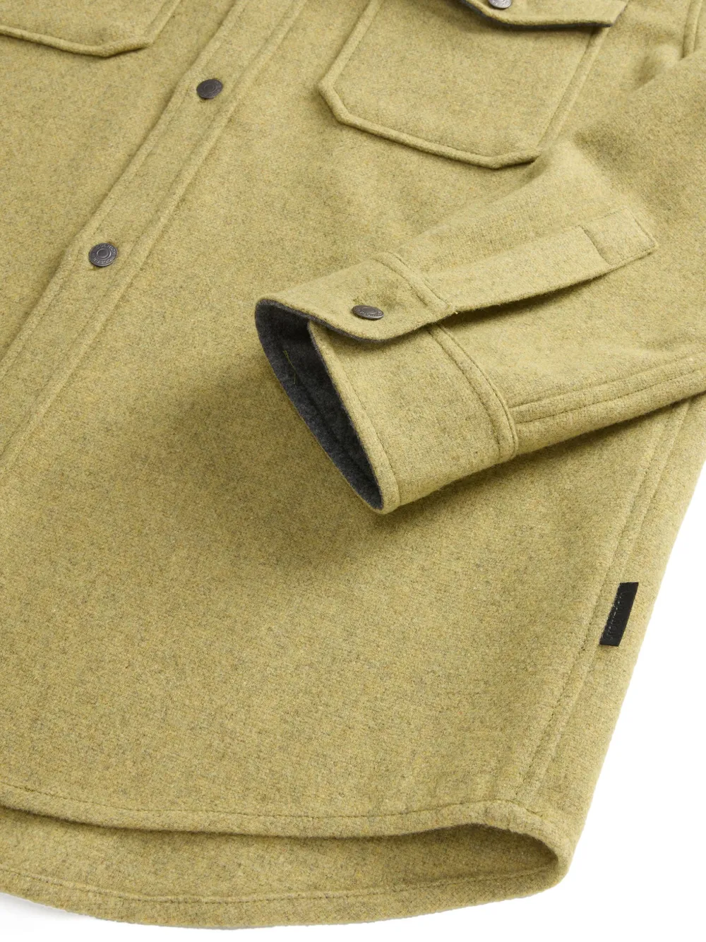 Woolrich Alaskan Melton shirtjack Groen