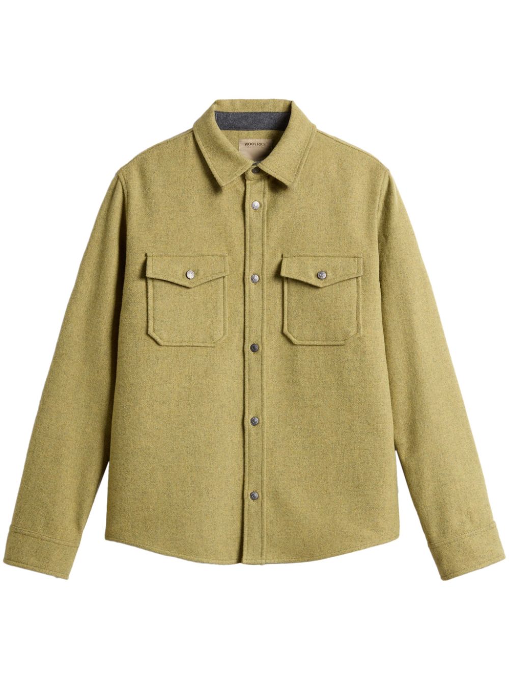 Woolrich Alaskan Melton shirtjack Groen