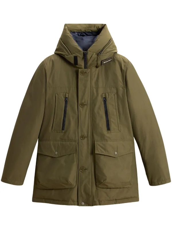 Farfetch woolrich parka on sale