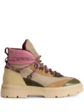 Woolrich logo-patch military boots - Neutrals