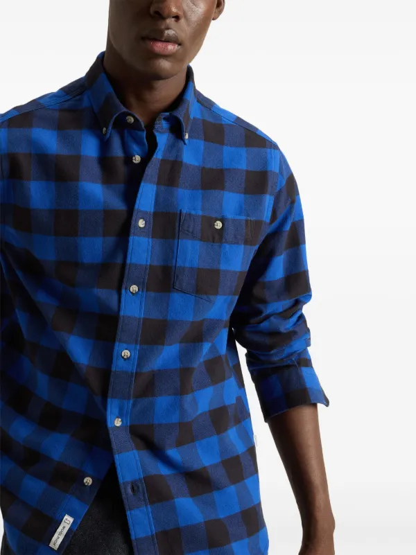 GC197 WOOLRICH チェックシャツ WOOLRICH - 70s ウールリッチ チェック ウール シャツ メンズ M ⁄ 古着