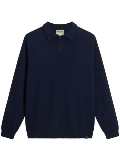 Woolrich suéter de cachemira con cuello de playera tipo polo