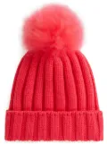 Woolrich pompom virgin wool beanie - Red