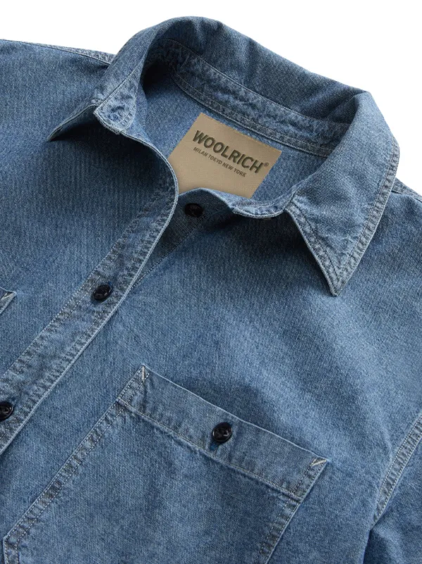 Woolrich シャンブレー シャツ | ブルー | FARFETCH JP