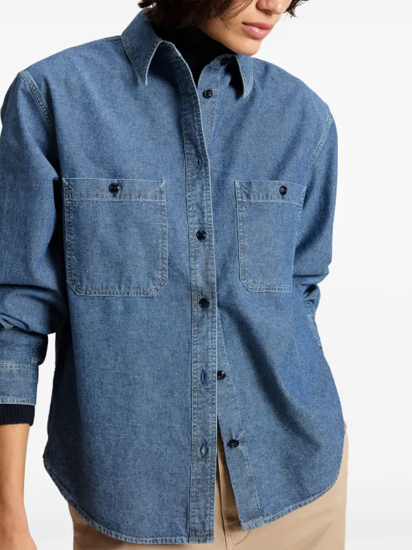 Woolrich シャンブレー シャツ | ブルー | FARFETCH JP