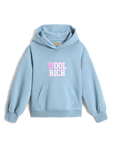 Woolrich puff-sleeve cotton hoodie