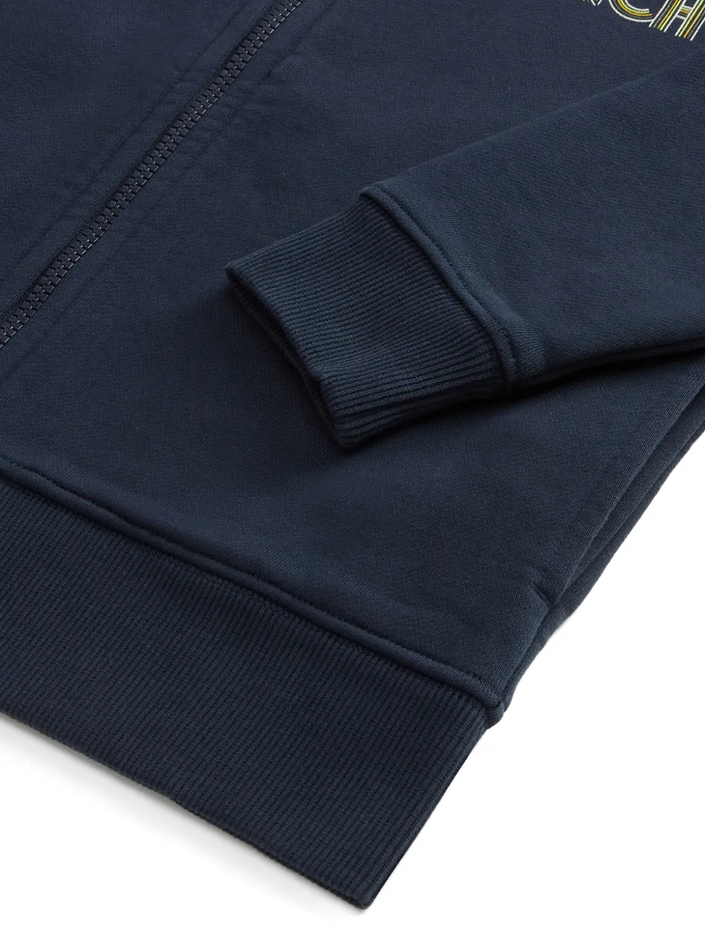 Woolrich Katoenen hoodie met rits Blauw