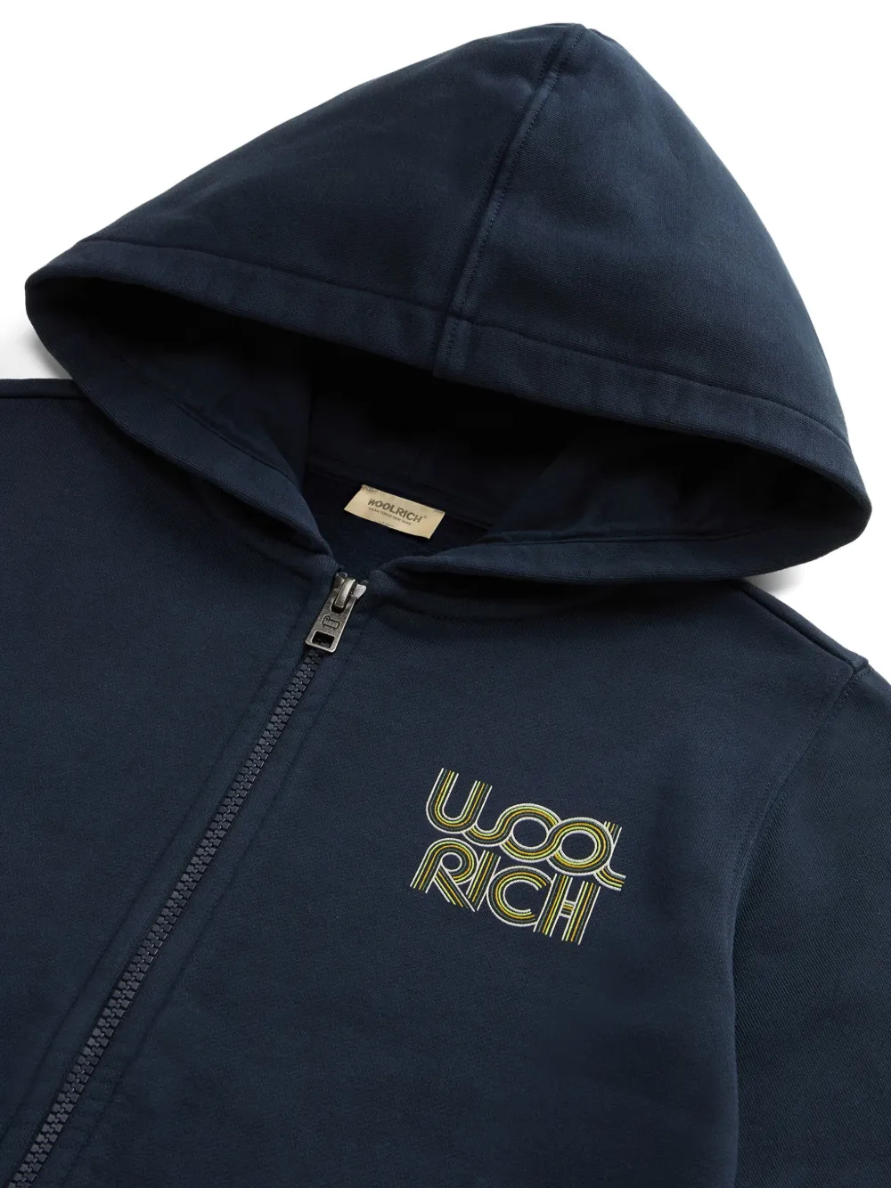 Woolrich Katoenen hoodie met rits Blauw