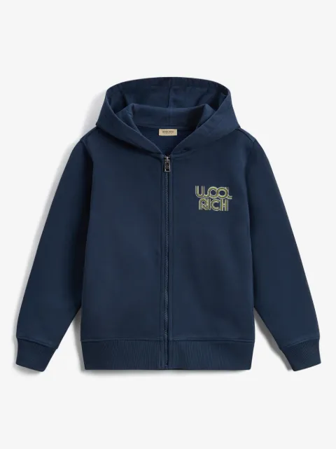 Woolrich Kids hoodie con cierre