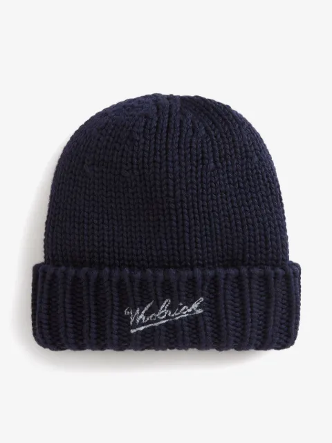 Woolrich Kids logo-embroidered beanie