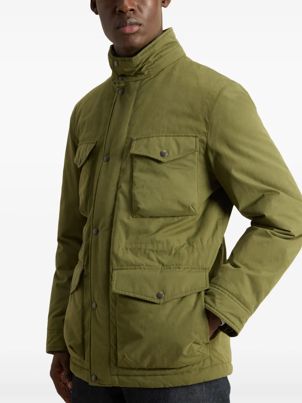 Woolrich Gewatteerd jack met capuchon Groen