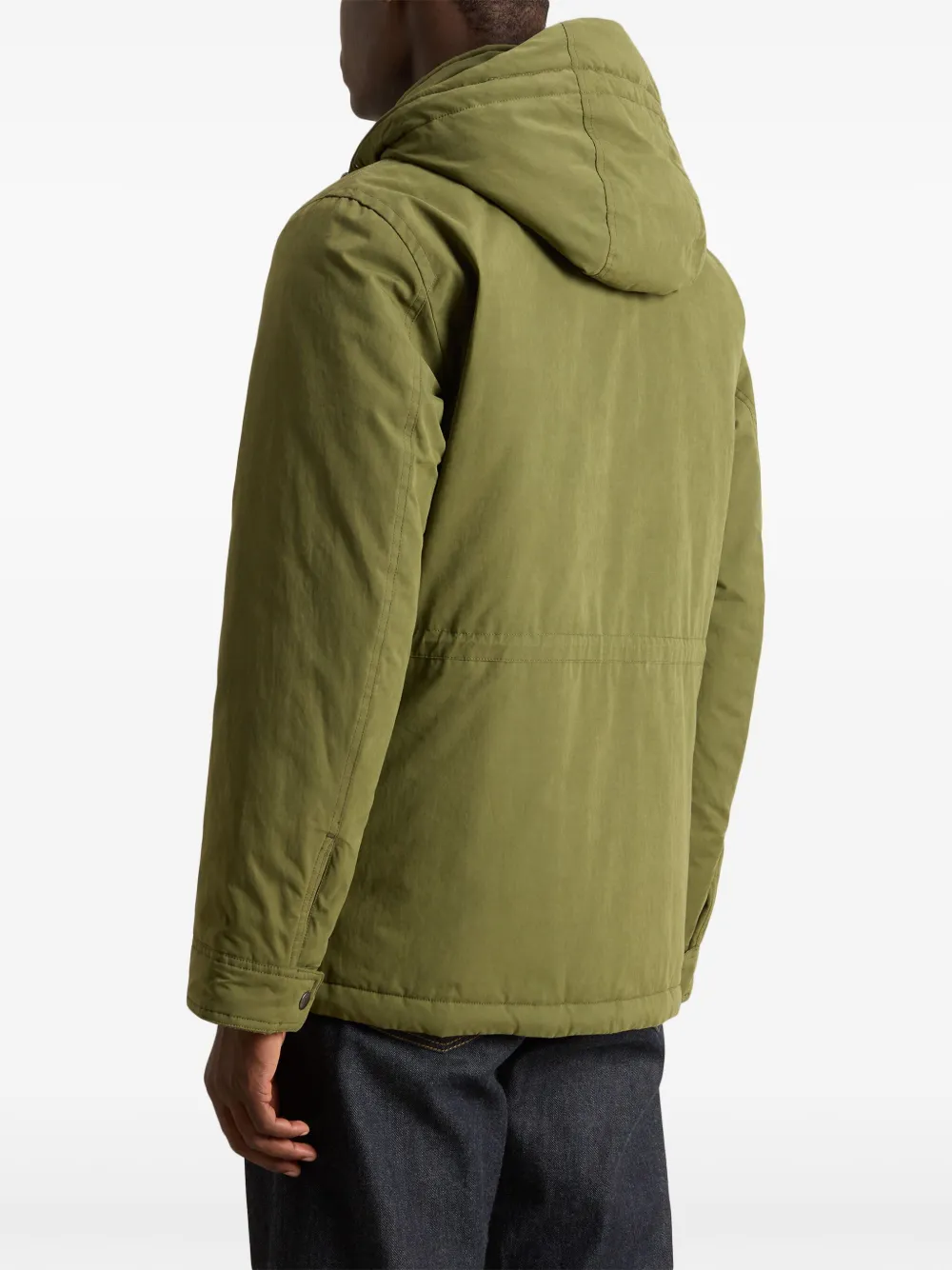 Woolrich Gewatteerd jack met capuchon Groen