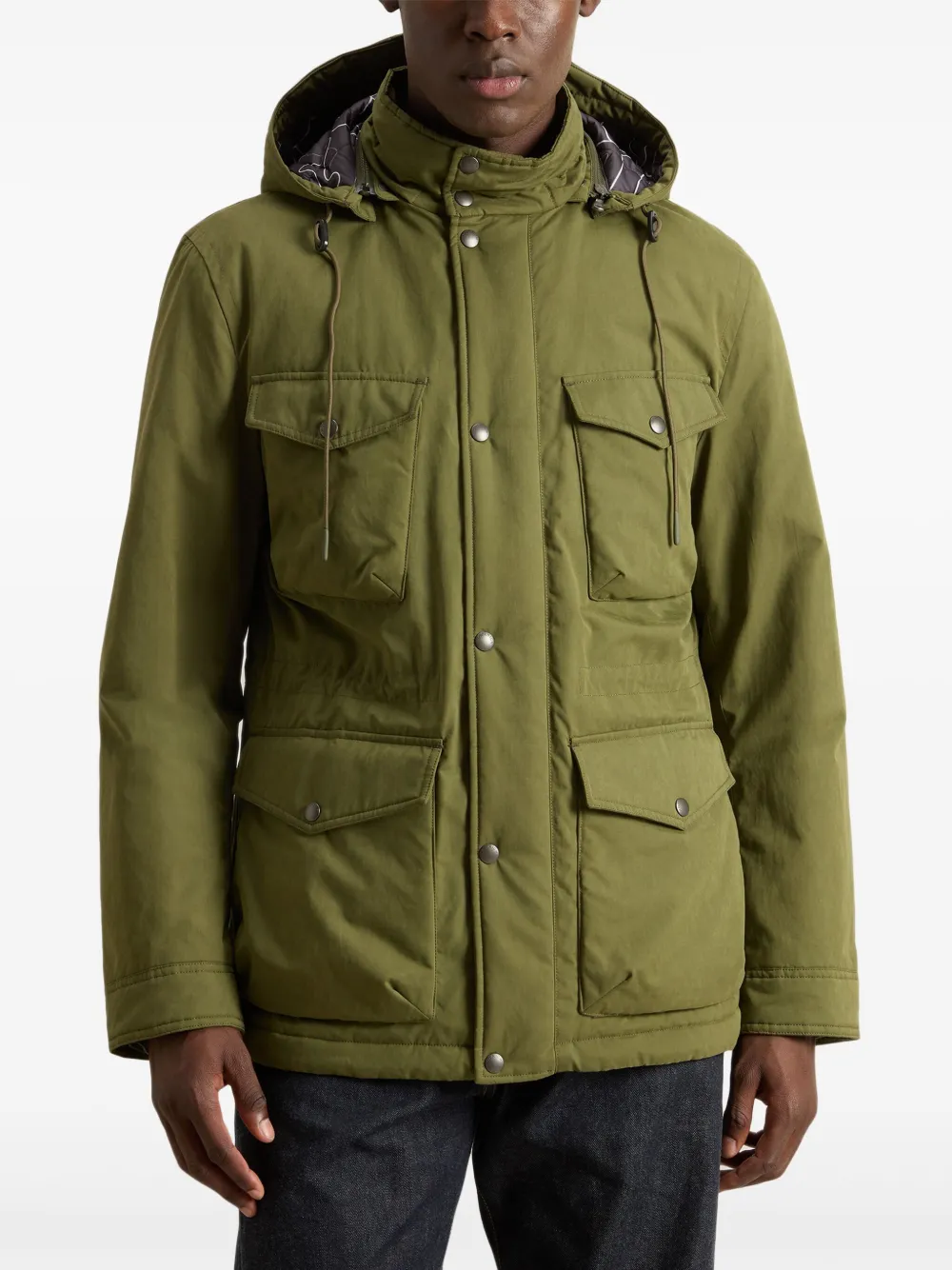 Woolrich Gewatteerd jack met capuchon Groen