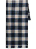 Woolrich plaid check pattern scarf - Blue