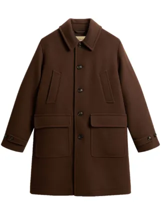 A.P.C.｜00’s フランス製 ウールメルトンコート（ブラウン・M） Woolrich メルトン コート | ブラウン | FARFETCH JP