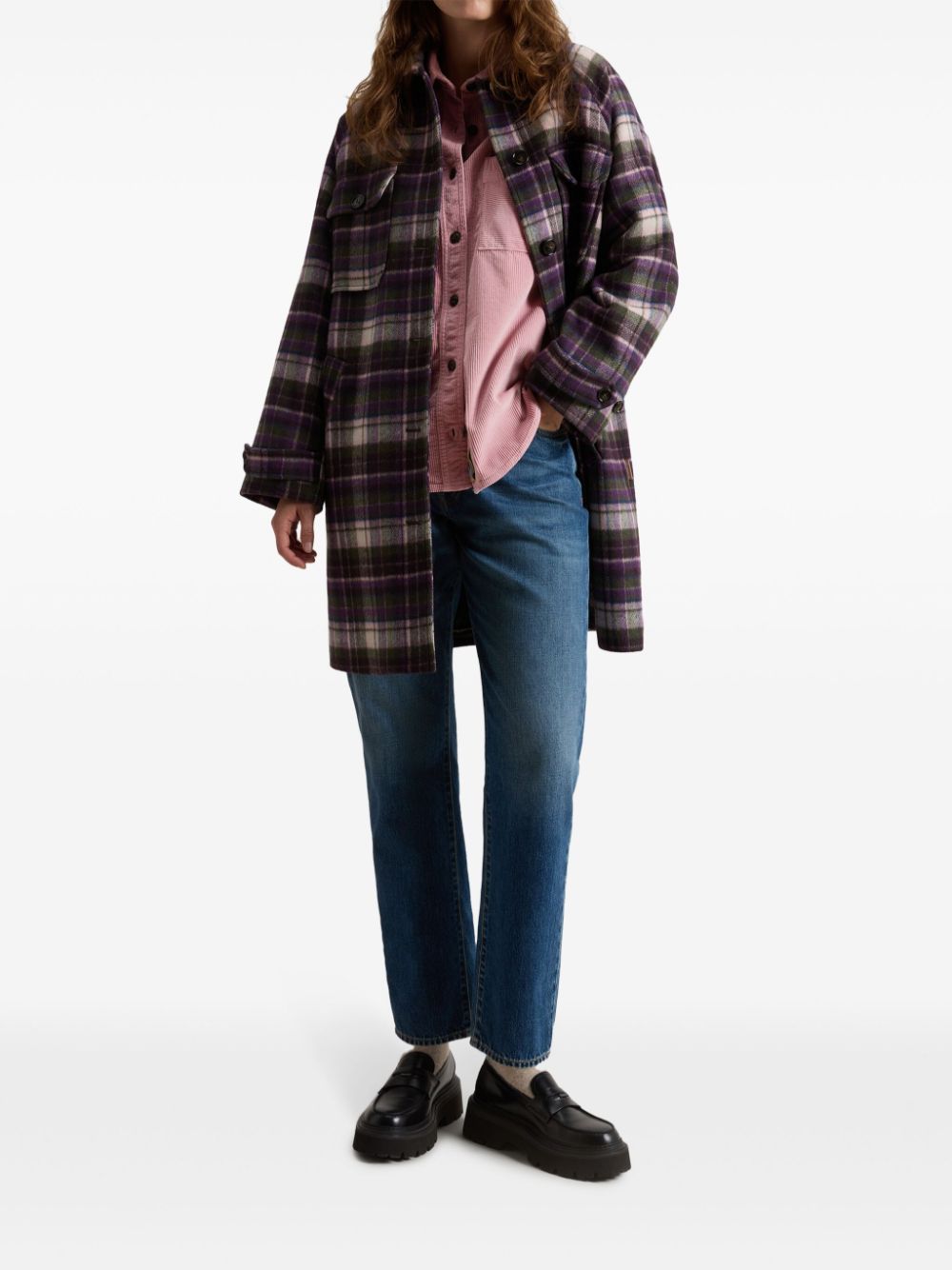 Woolrich Ribfluwelen overhemd - Roze