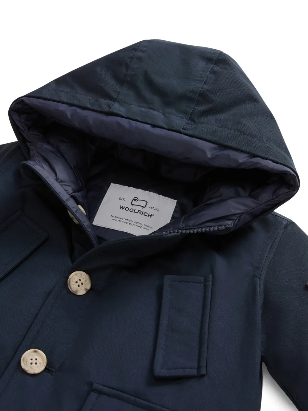 Woolrich Kids My First No Fur parka Blauw