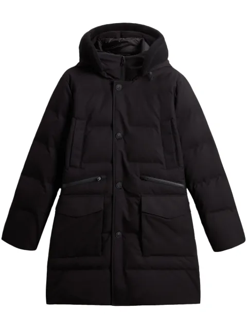 Woolrich button-fastening hooded padded coat