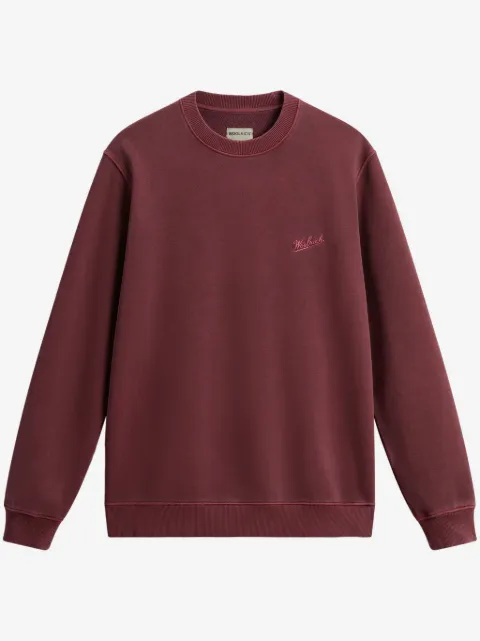 Woolrich logo-embroidered cotton sweatshirt