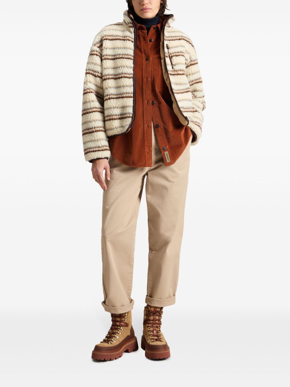 Woolrich Jack met jacquard - Beige