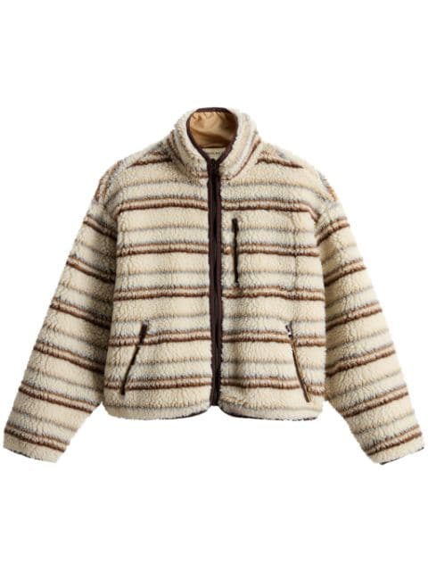 Woolrich patterned-jacquard fleece jacket