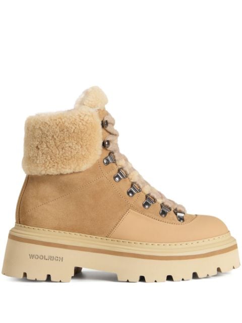 Woolrich chaussures de randonnée en peau de mouton