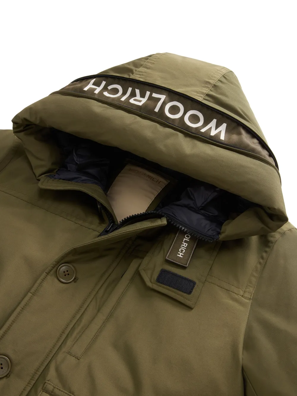 Woolrich Ramar gewatteerd jack Groen
