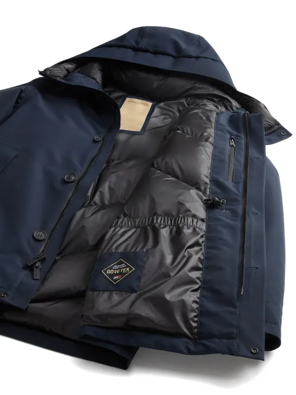 Woolrich Waterproof GORE-TEX Parka Blue FARFETCH IN