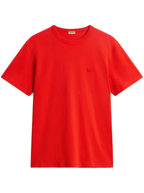 Woolrich logo-patch organic cotton T-shirt