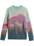 Woolrich landscape-print jumper - Blue