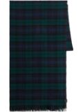 Woolrich plaid check pattern scarf - Black